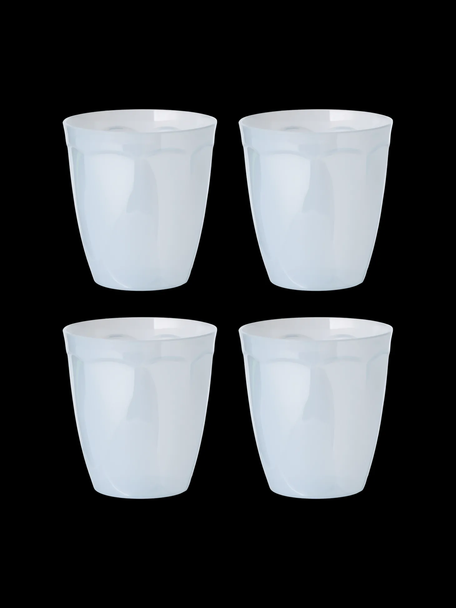 Plastglass Til Flergangsbruk - 4 Stk