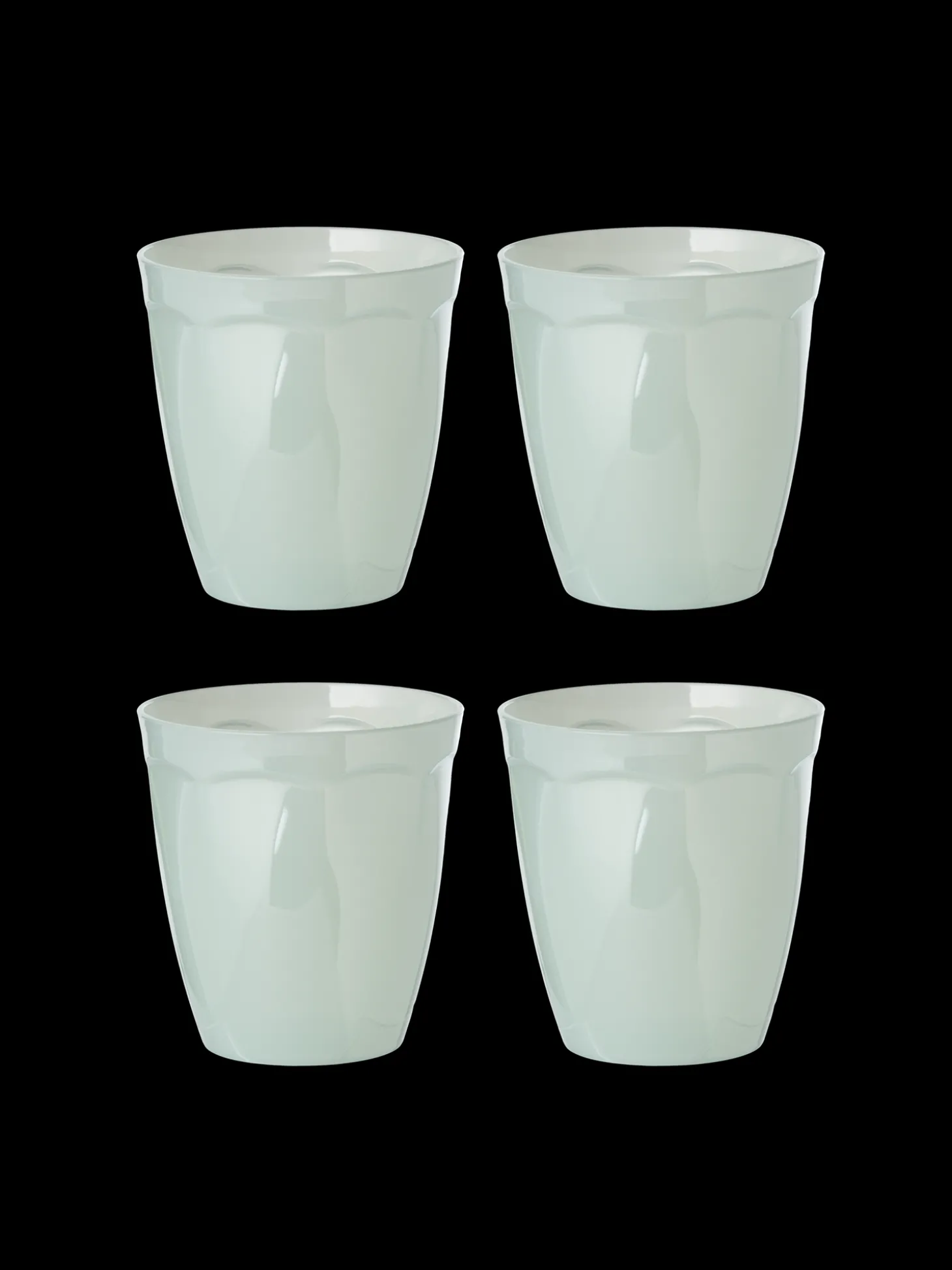 Plastglass Til Flergangsbruk - 4 Stk