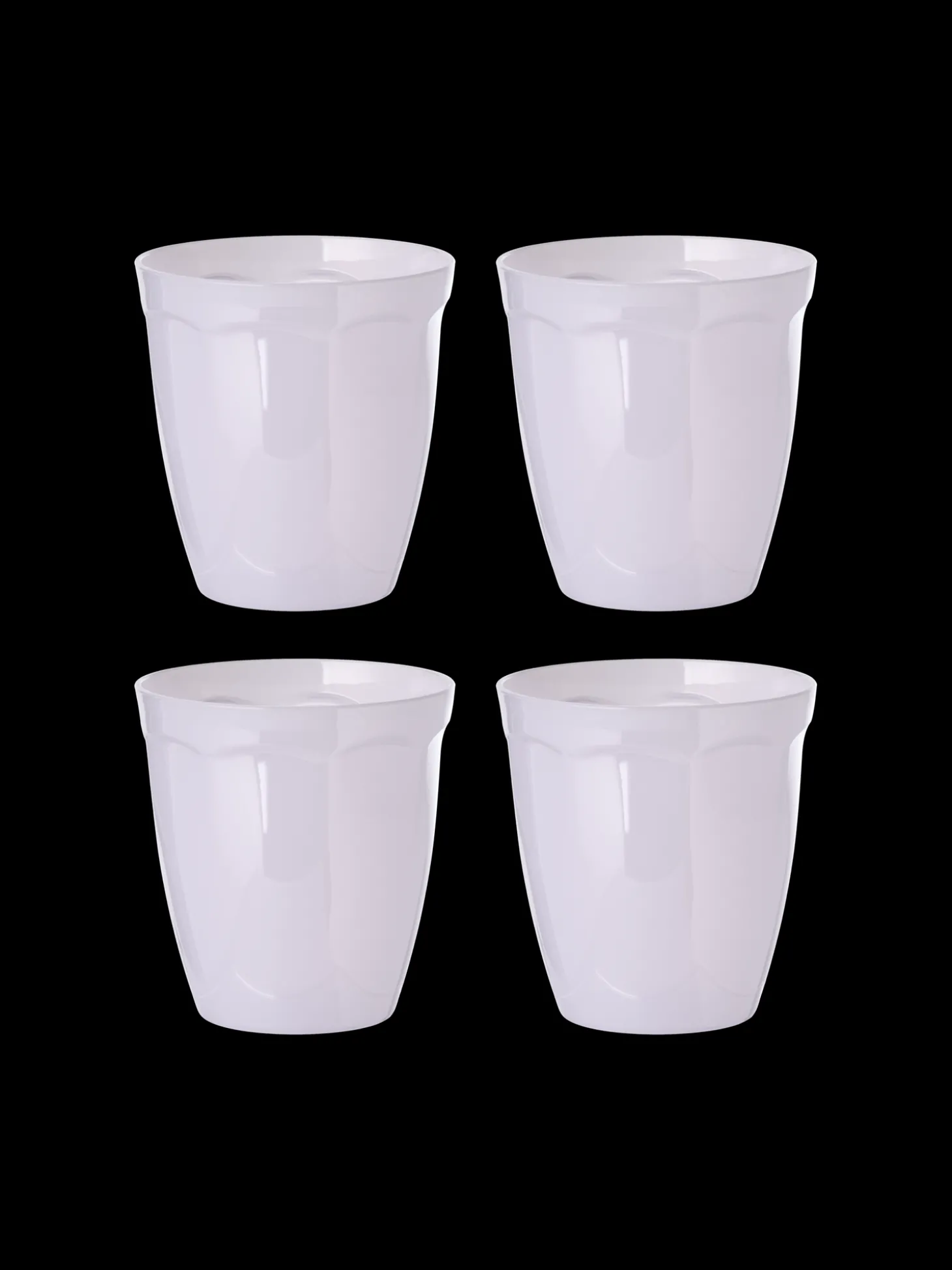 Plastglass Til Flergangsbruk - 4 Stk