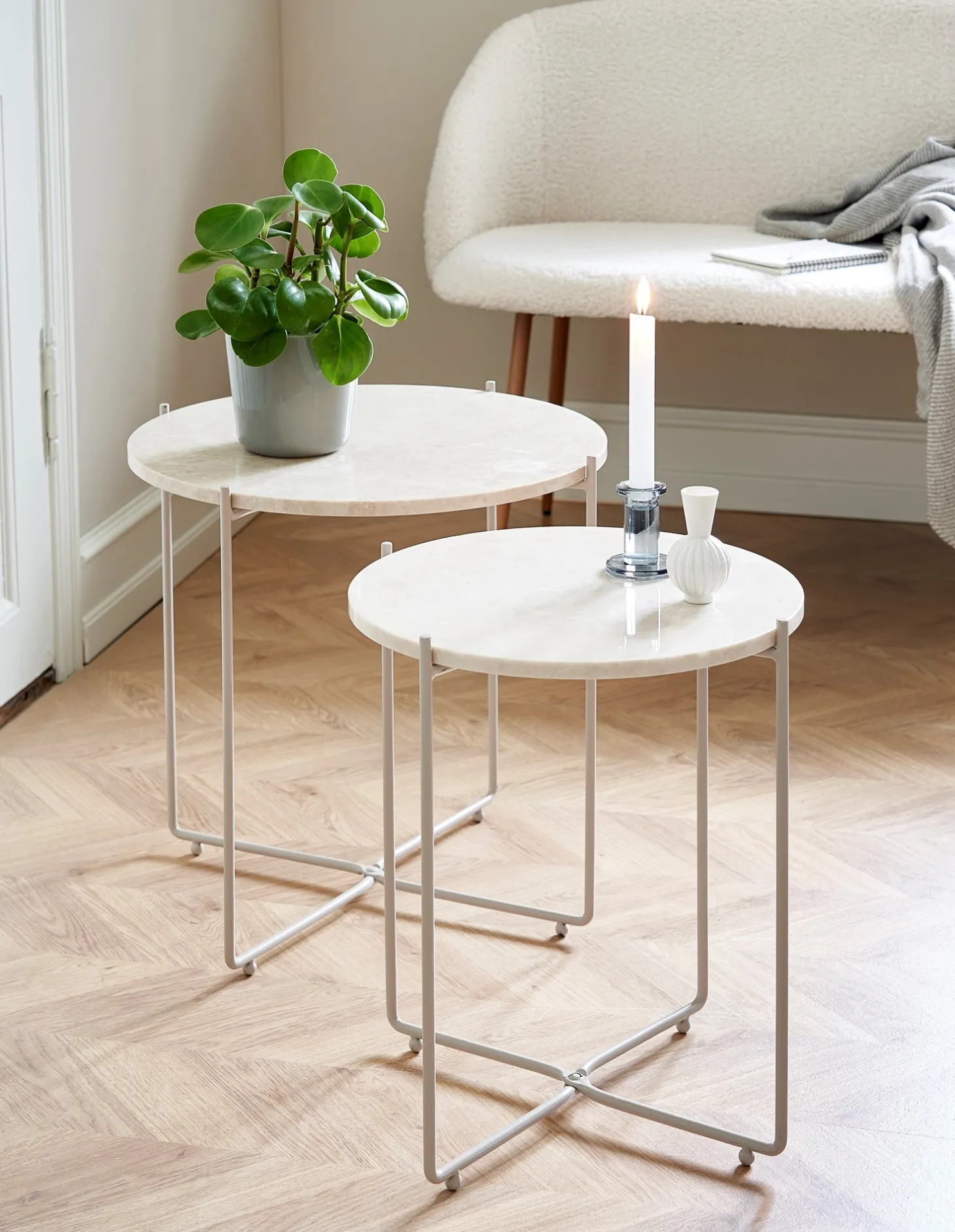 Sidebord I Marmor